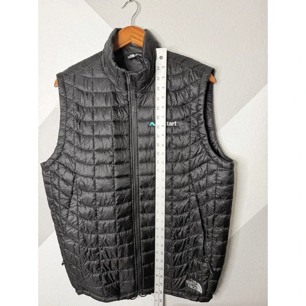 The North Face ThermoBall Quilted Vest Upstart Logo Black Men's Size Medium M